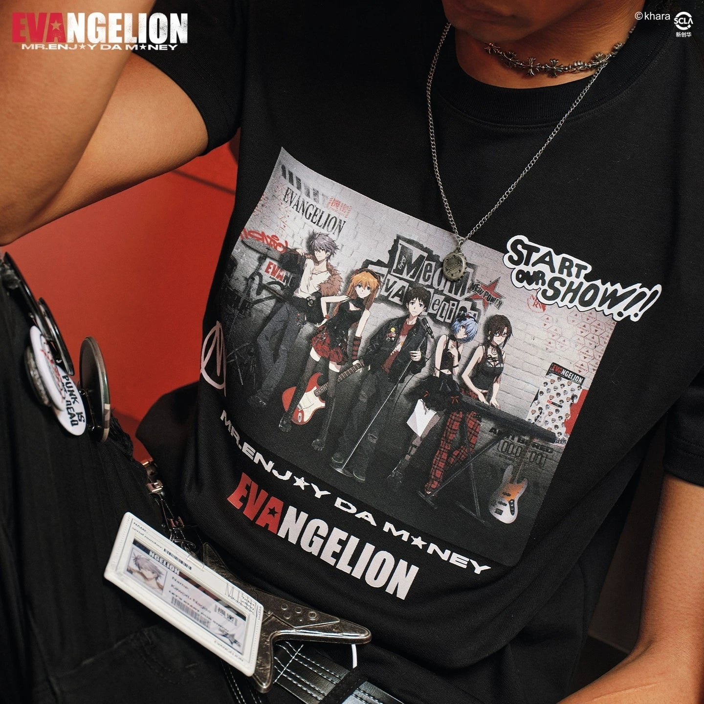 MEDMxEVA NEVER END series main KV poster print casual round neck short sleeved street versatile T-shirt summer