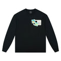 MEDM animal ID Velcro long sleeved T-shirt for men and women, autumn American hip-hop T-shirt, casual loose couple top
