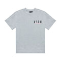 MEDM Summer Graffiti Letter Printed Short Sleeve T-shirt for Men and Women, American High Street Retro Casual Half Sleeve T-shirt