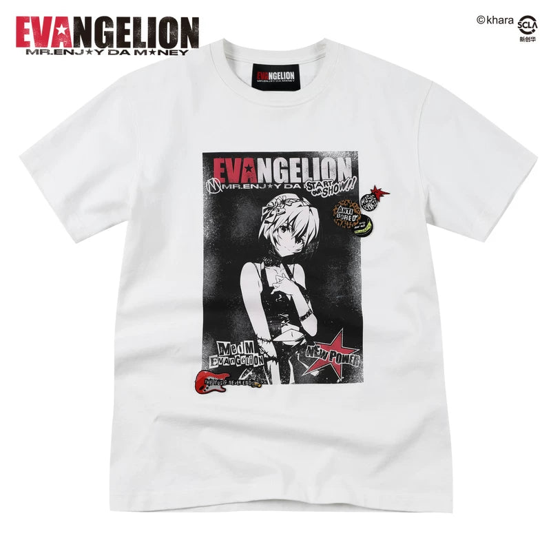 MEDMxEVA NEVER END series character posters made old casual round neck short sleeved personalized versatile T-shirt trend