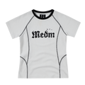 MEDM contrasting color reverse car curve starry sky casual short sleeved high street letter printed functional style loose T-shirt for women