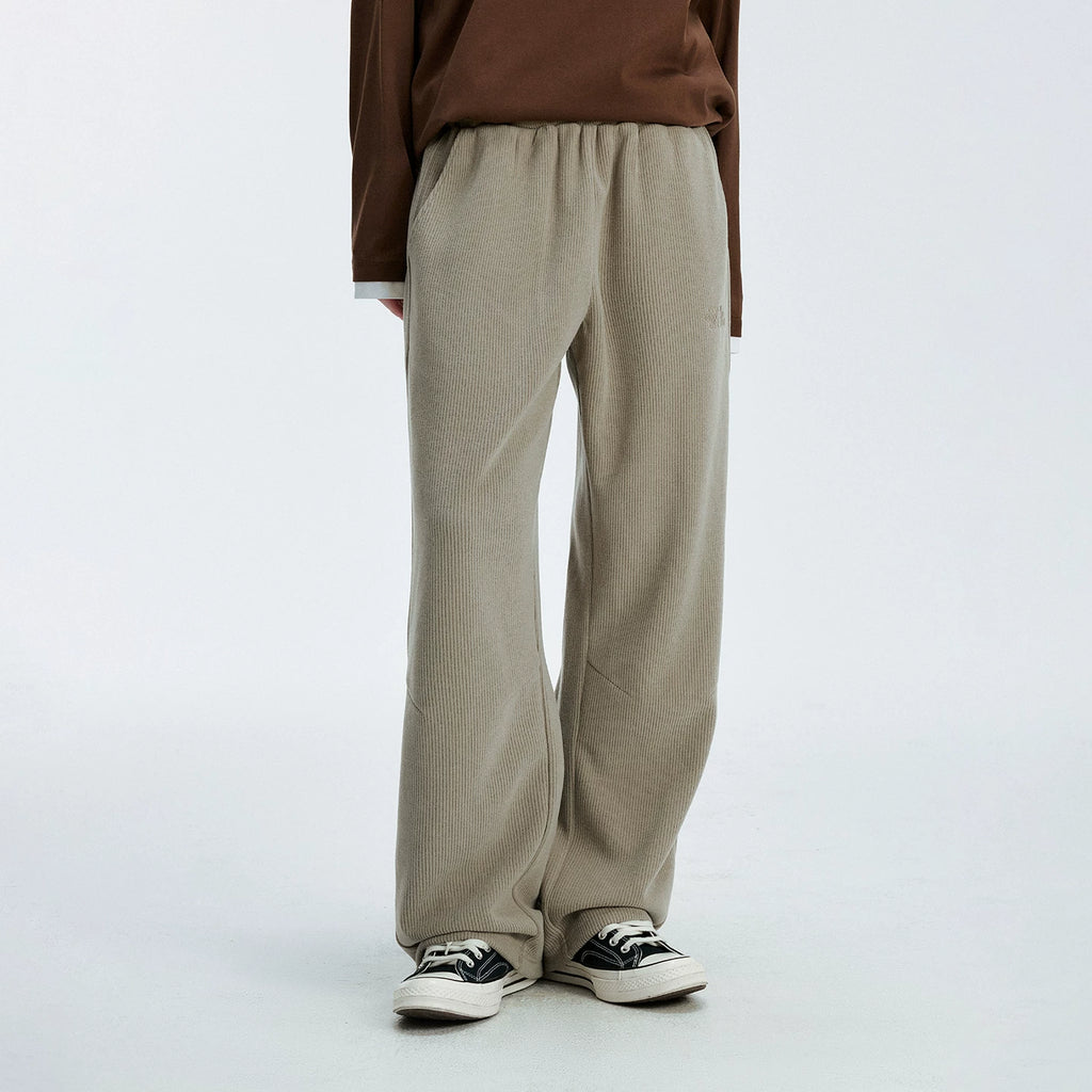 MEDM Spring and Autumn Minimalist Basic Coarse Stripe Sanitary Pants American Trendy Brand Couple's Straight Leg Pants Drop Feel Casual Pants