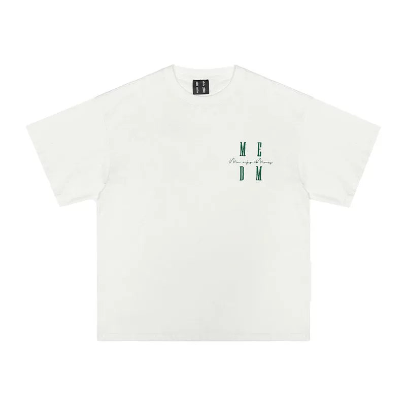 MEDM China-Chic Summer Short Sleeve T-shirt Wang Hedi Same style Men's and Women's Cotton Fashion T-shirt