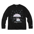 MEDM x Iria mailbox collaboration raindrop digital printing embroidery long sleeved cover shirt casual round neck top summer