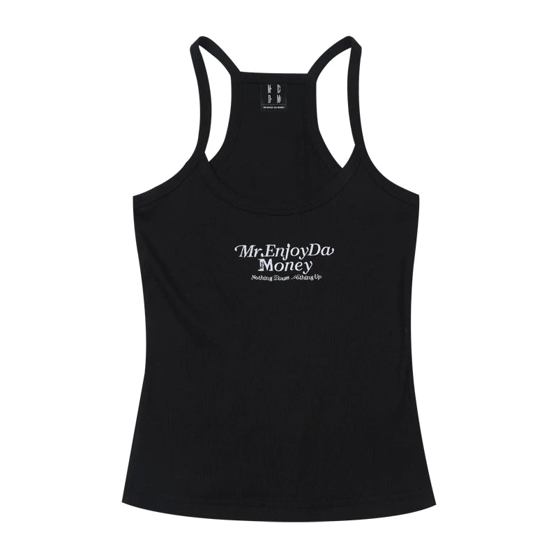 MEDM25SS women's tank top for summer, new style for wearing on the outside and wearing on the inside, with a spicy girl's beautiful back and suspender, slim fit and slimming top