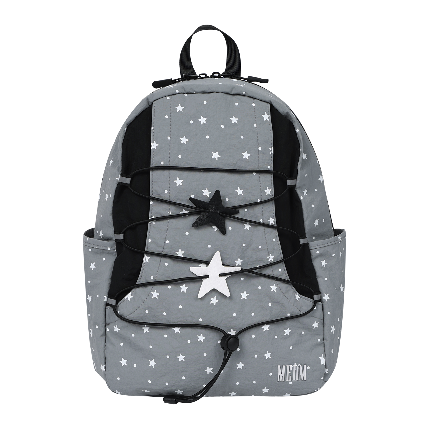 MEDM Star Full Print Wave Point Backpack Street Trend Letter Embroidery Lightweight Travel Men's and Women's Book Bag Trend