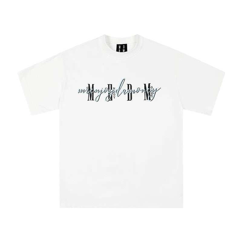 MEDM fashion brand summer basic short sleeved T-shirt for both men and women, American retro oversized casual half sleeved T-shirt