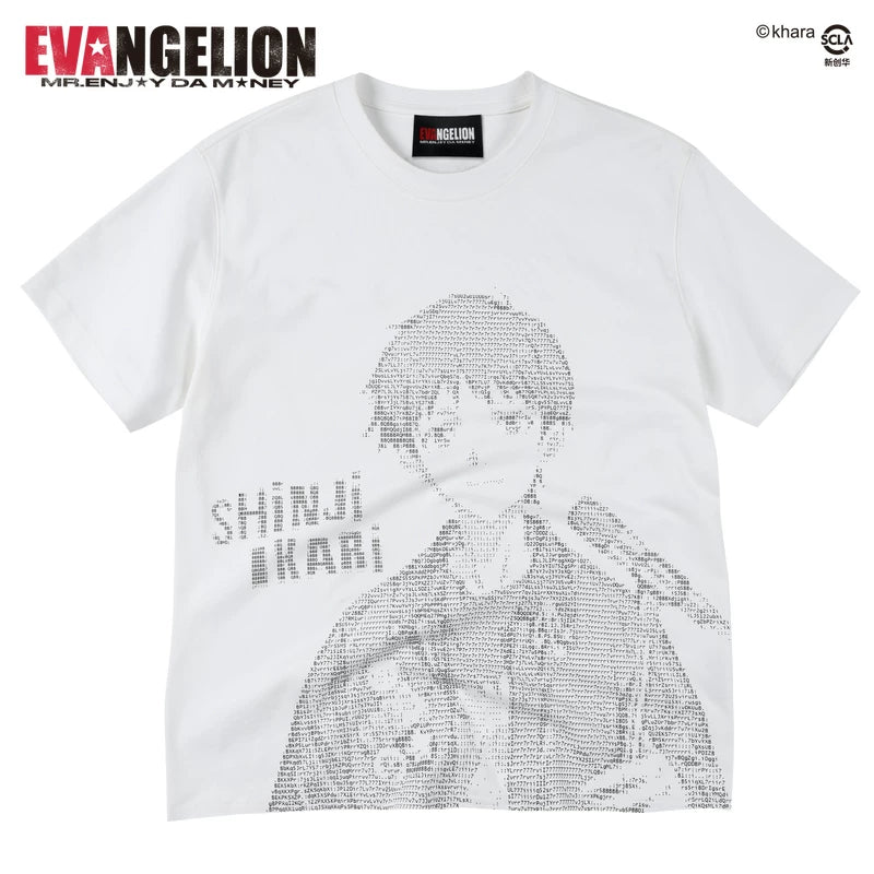 MEDMxEVA NEVER END series character code style loose short sleeved trendy personalized loose round neck T-shirt