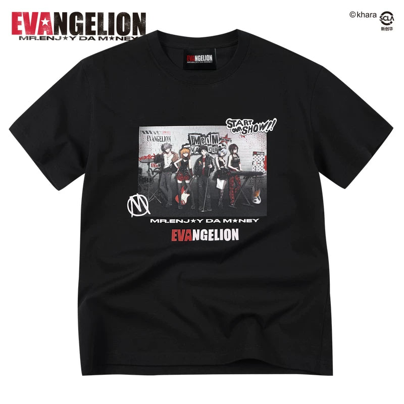 MEDMxEVA NEVER END series main KV poster print casual round neck short sleeved street versatile T-shirt summer