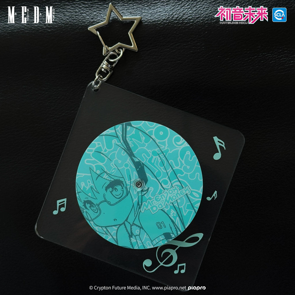 MEDMx Hatsune Miku Co branded Series Peripheral Phonographic Acrylic Keychain Decorative Pendant Ornament