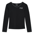 MEDM V-neck slim fit long sleeved casual hooded sweatshirt with rhinestone star logo for slimming, women's top for spring and summer