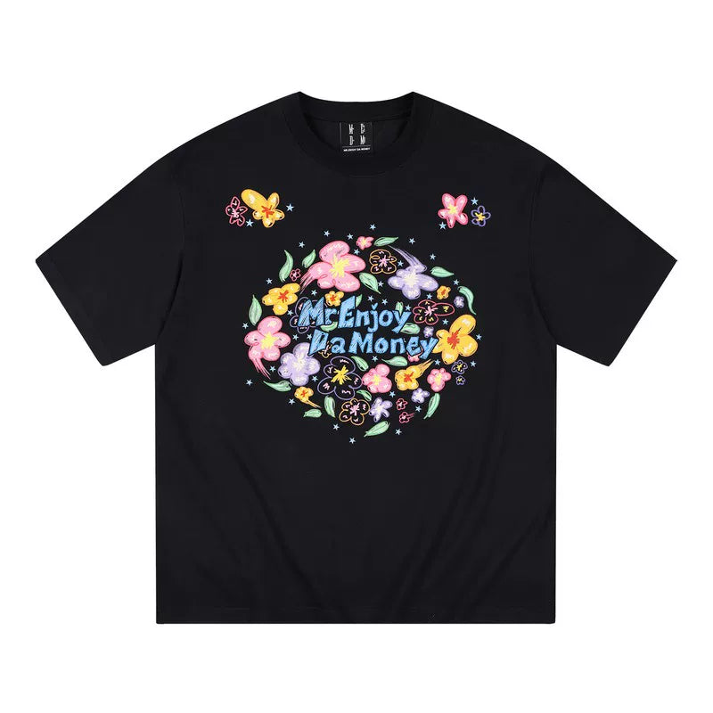 MEDM Dreaming Bubble DayDREAMING Graffiti Series Printed Sunscreen Casual Short Sleeve Round Neck T-shirt for Men and Women