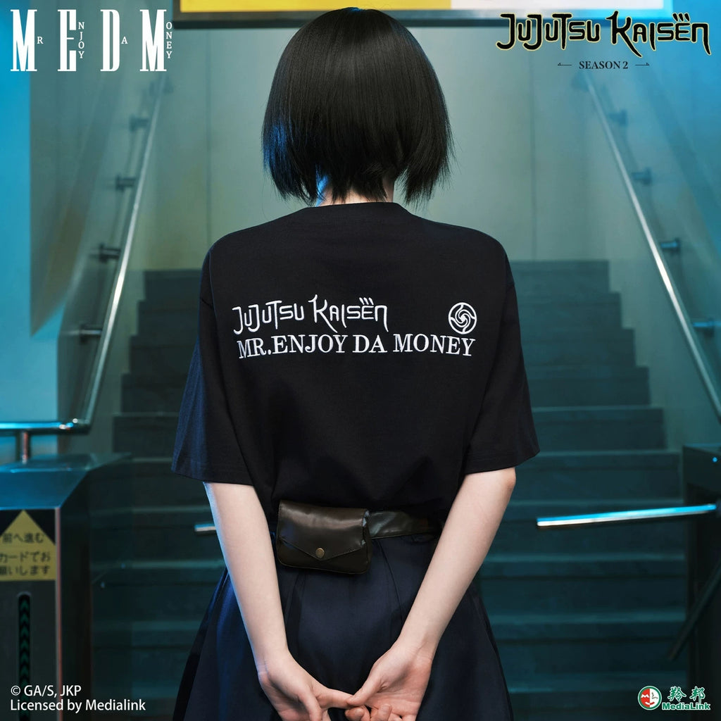 MEDM x Spell Battle Collaboration - Anime Multiplayer Printed Casual Round Neck Short Sleeve Trendy Cotton T-shirt for Men and Women Summer