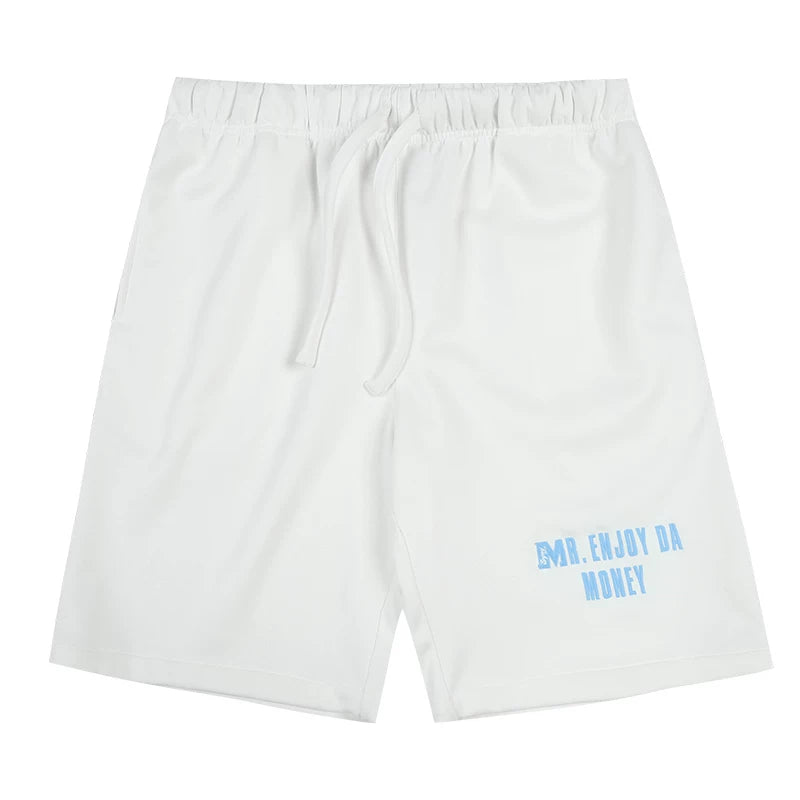 MEDM25SS pure logo basic shorts men's casual straight leg pants women's summer American retro loose wide leg pants trend