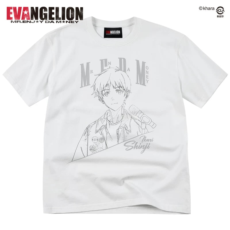MEDMxEVA NEVER END series character half body sketch style basic casual short sleeved personalized versatile T-shirt