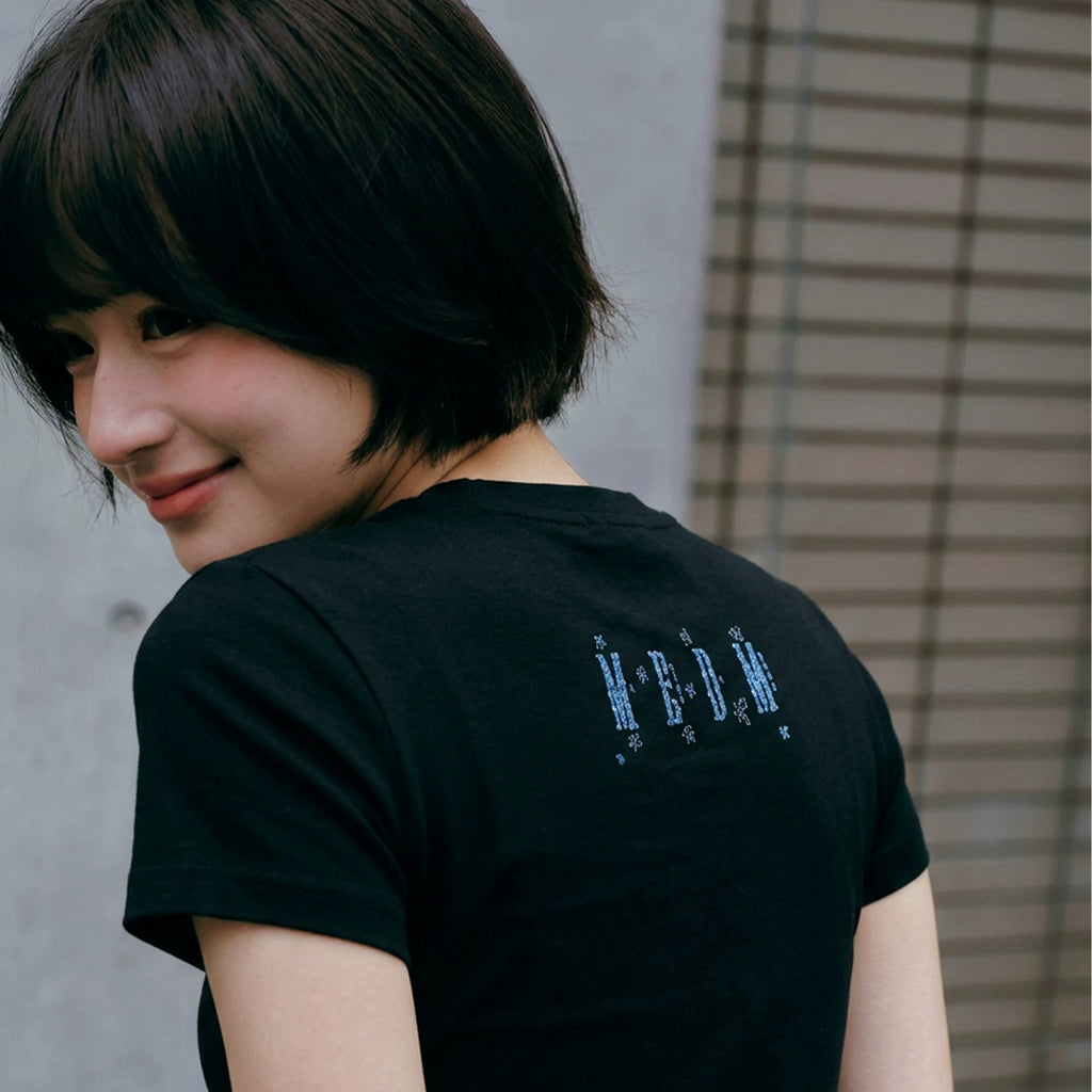 MEDM × YUY Jade Collaboration - Large Pattern Printed Women's Casual Round Neck Short Sleeve Commuter Cute Style Versatile T-shirt
