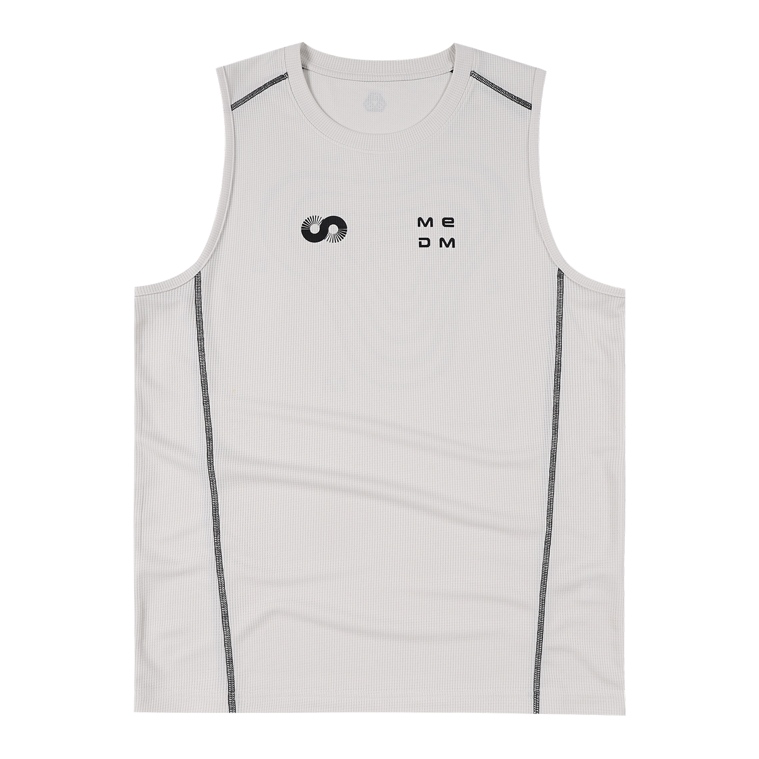 MEDM sports trend flu print logo logo logo casual vest mesh breathable sports style loose sleeveless T-shirt