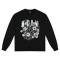 MEDM New Product Letter Color Flower Printed Round Neck Casual Long Sleeve T-shirt Trendy Brand Street Versatile Loose Couple Top