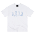 MEDM lace floral chest 3D embroidered logo casual round neck T-shirt trendy loose couple short sleeved summer