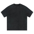MEDM26SS basic four character logo washed short sleeved T-shirt for men and women, trendy brand American retro casual T-shirt