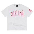 MEDM 52 Limited Edition Love Plush Printed Casual Round Neck Short Sleeve Couple's Loose Heavy Cotton T-shirt Summer