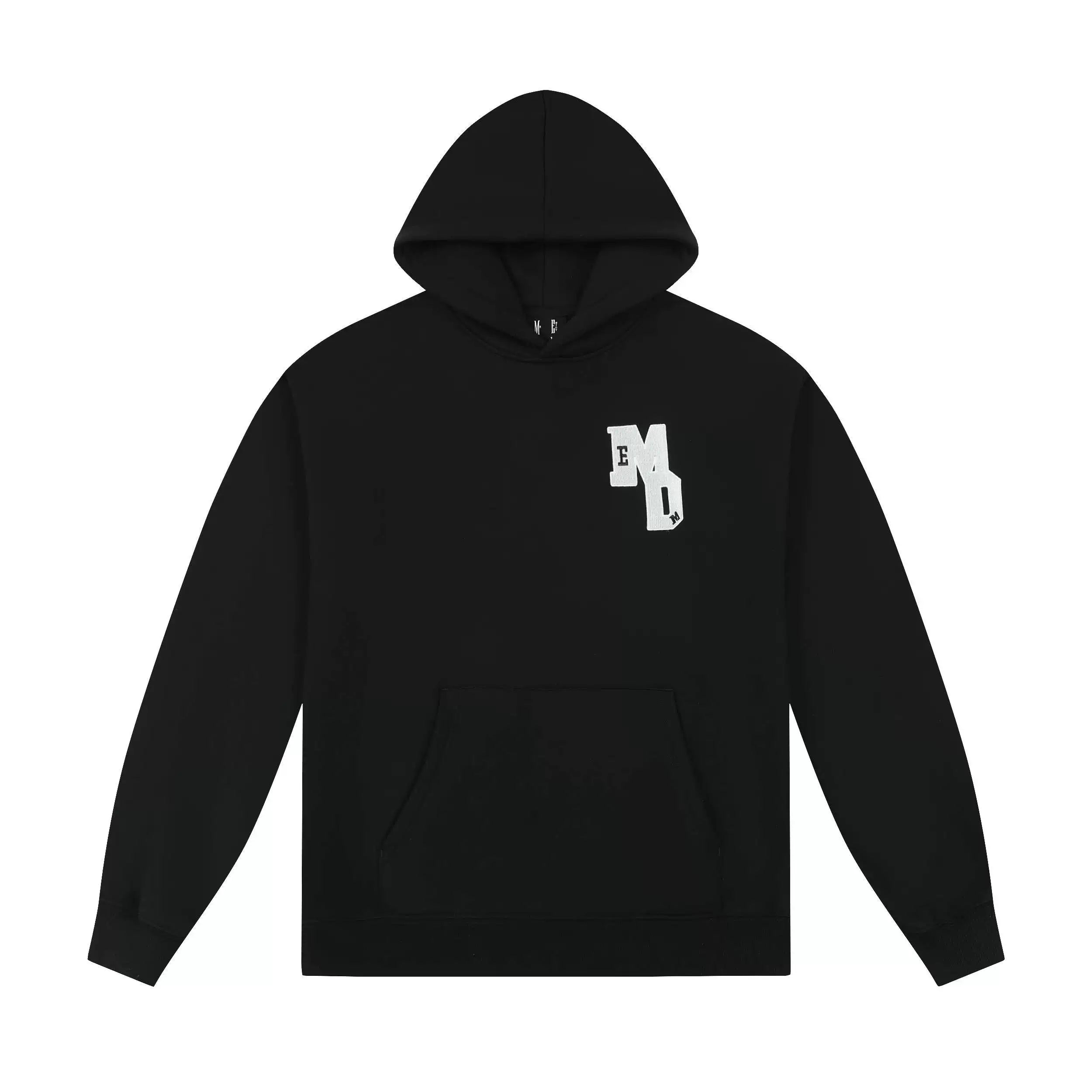 MEDM Mint Manbo Spring and Autumn Double Letter Embroidered Loose Hoodie Long Sleeve Casual Versatile Loose Hoodie