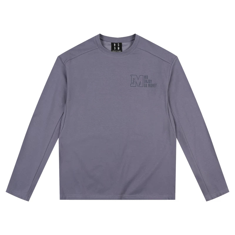 MEDM26SS Cool Quick Drying Long Sleeve T-shirt for Men and Women, Autumn Trendy Brand American Retro Loose Casual T-shirt