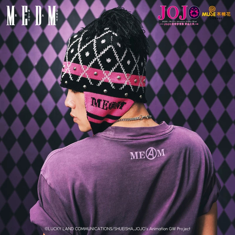 MEDMxJOJO's Bizarre Adventure Collaboration - Mista Anime Ear Protection Warm Knitted Hat Anti Cold Knitted Hat