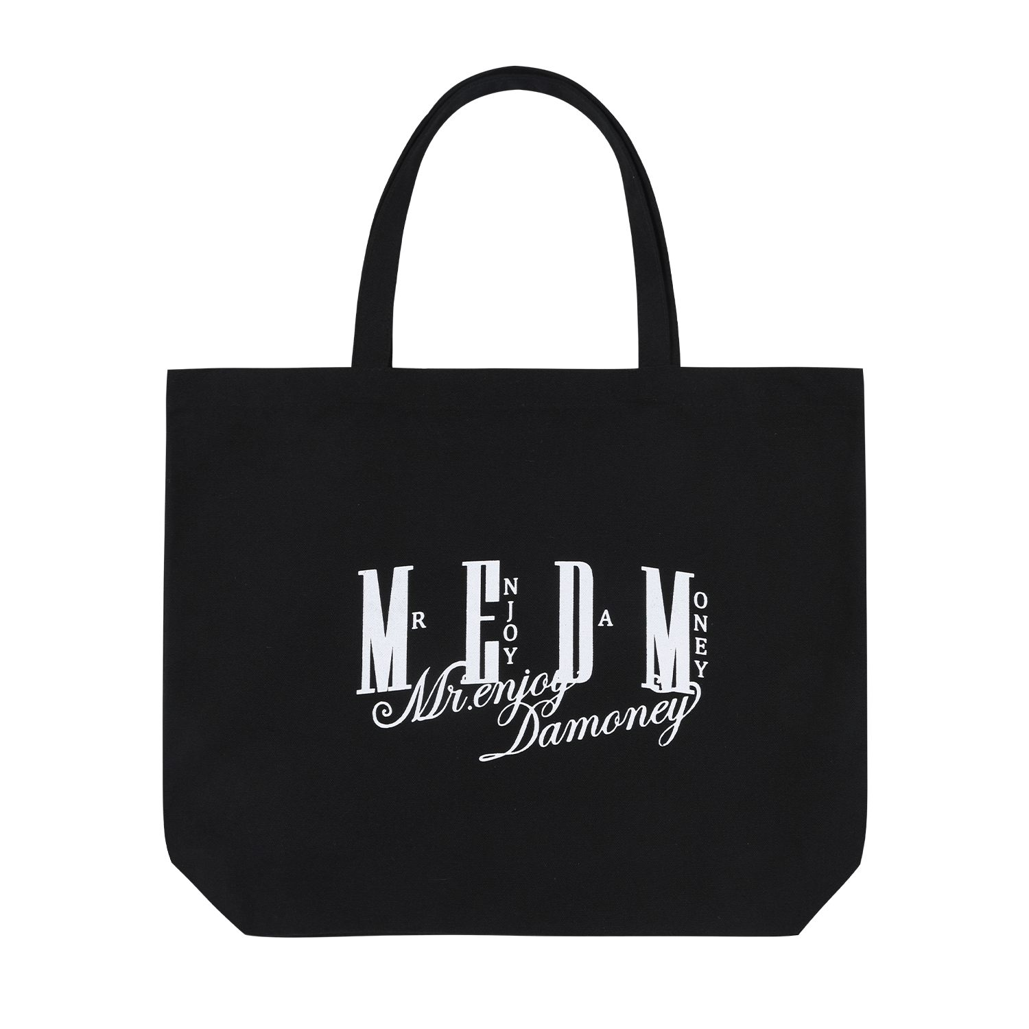 MEDM Basic Simple Design High Density Wear resistant Leisure Canvas Bag Personalized Large Logo Printing Versatile Handbag