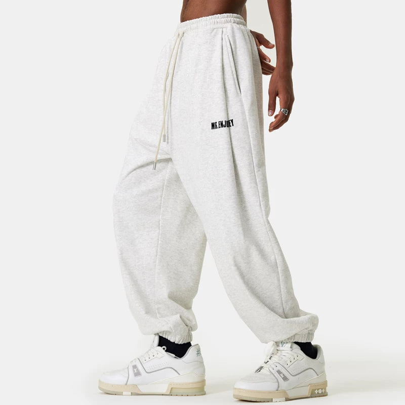 MEDM China-Chic American leggings sweatpants Youth casual letter printing pants Drawstring loose panty for all seasons
