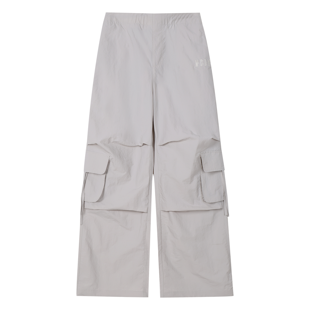 MEDM waterproof sport quick drying loose parachute pants trend multi pocket logo embroidery wide leg casual pants summer