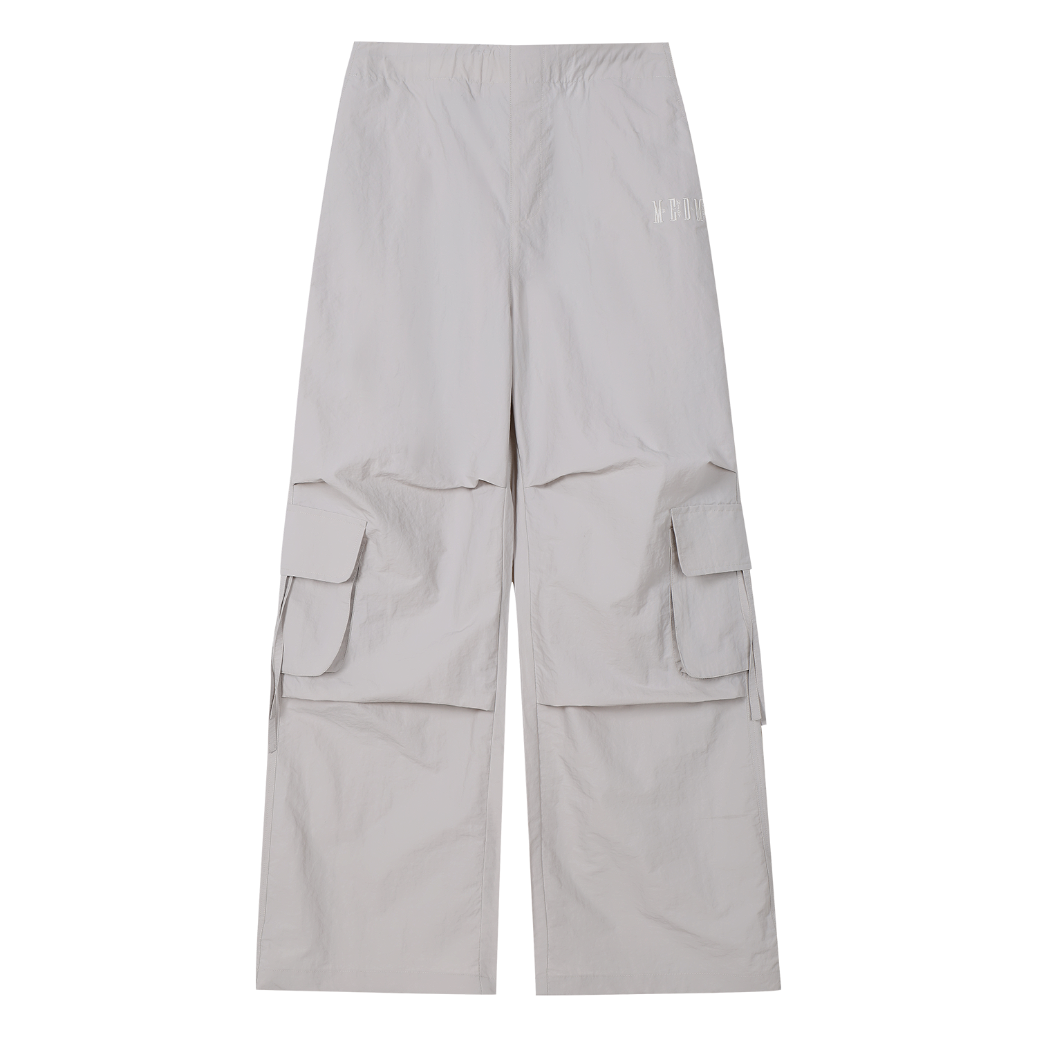 MEDM waterproof sport quick drying loose parachute pants trend multi pocket logo embroidery wide leg casual pants summer