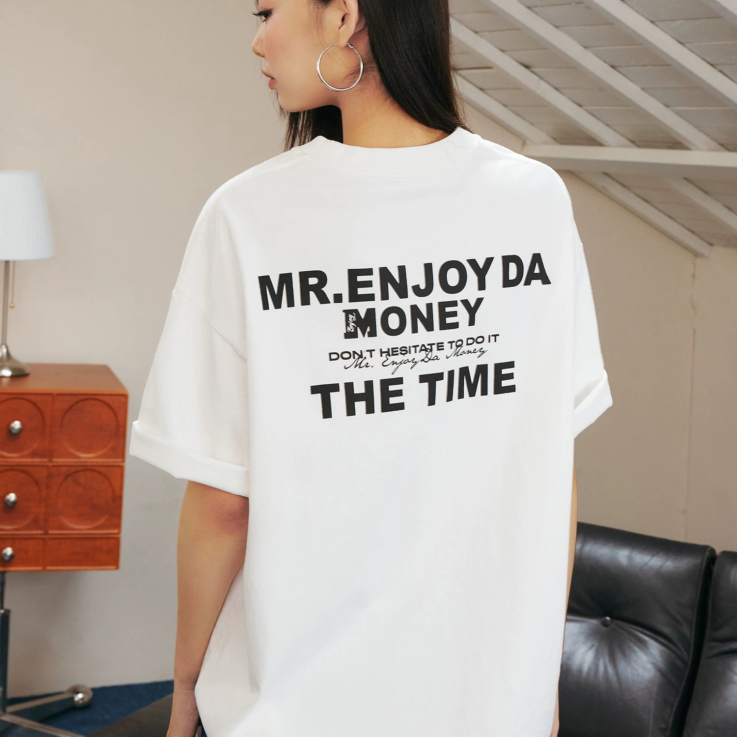 MEDM26SS THE TIME basic logo short sleeved T-shirt men's American casual round neck top summer T-shirt