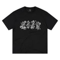 MEDM Palace Style Pattern Logo Embroidered Round Neck Casual T-shirt Versatile Skin friendly Breathable Loose Men's and Women's Short Sleeves Summer