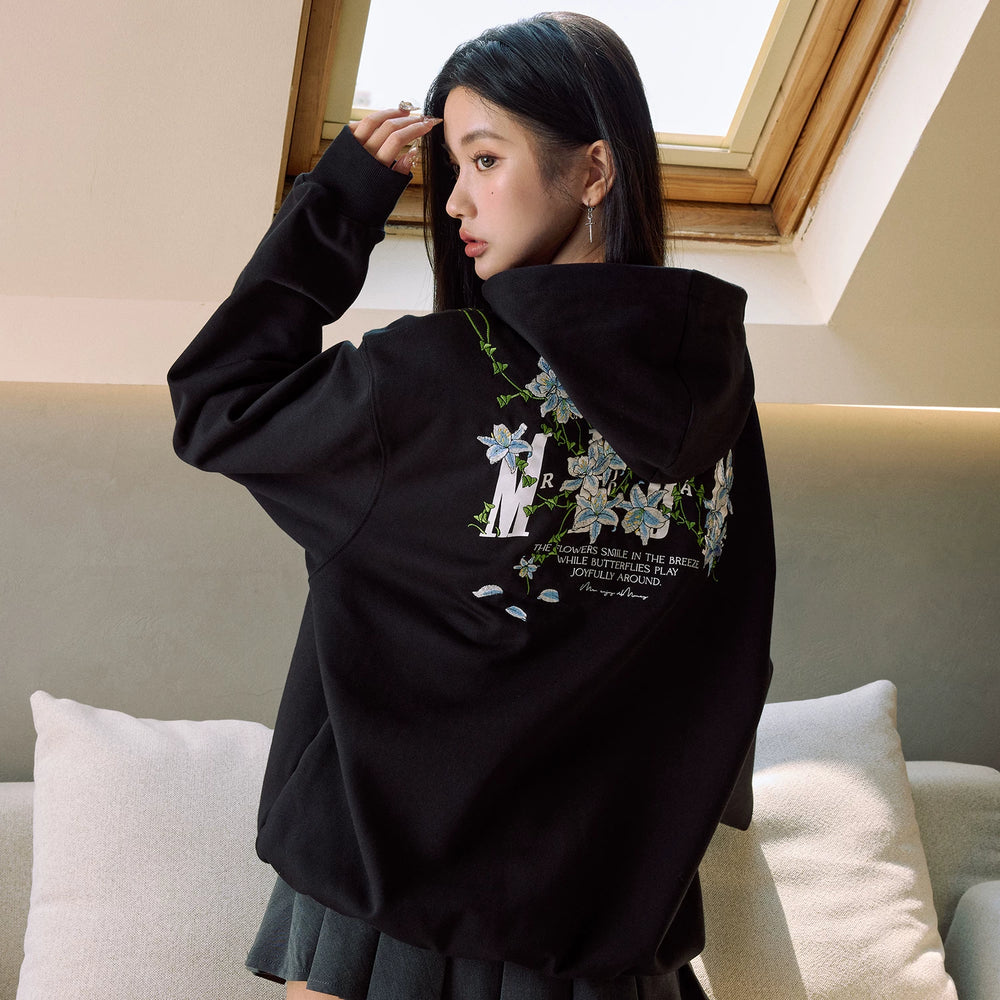 MEDM Vine Zipper Hoodie Hou Minghao Same Style Autumn Hoodie Coat Loose Casual Hoodie Coat