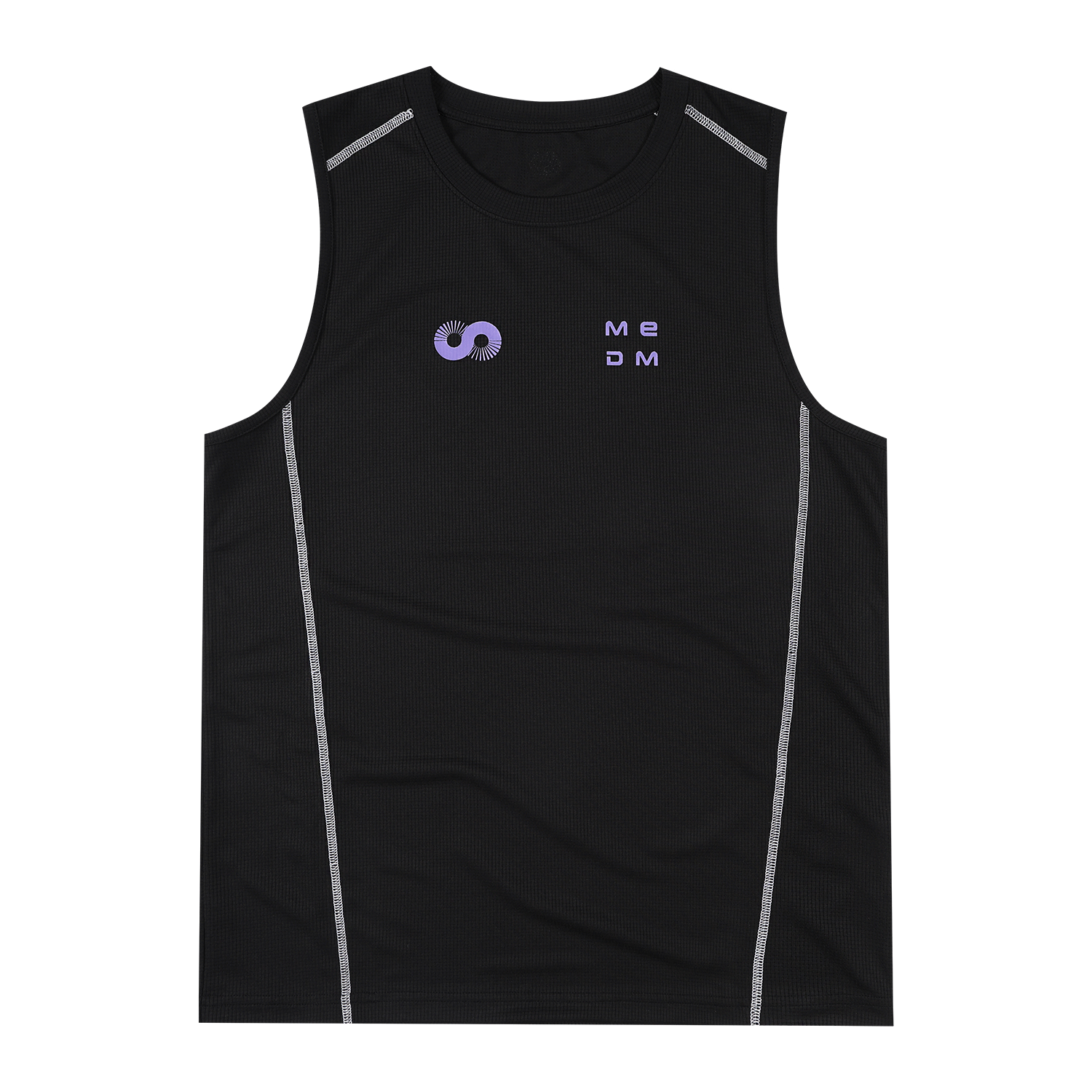 MEDM sports trend flu print logo logo logo casual vest mesh breathable sports style loose sleeveless T-shirt