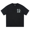 MEDM26SS glitter gold embroidered short sleeved T-shirt for men, 2026 new American hip-hop loose casual half sleeved tee