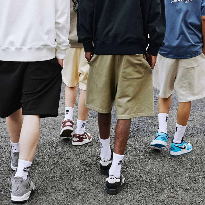 MEDM trendy American hip-hop shorts men and women same style summer thin high street casual trousers sports pants