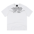 MEDM vintage font printed hem with torn casual short sleeves, American street retro versatile couple T-shirt for summer