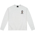 MEDM hat wearing cat Velcro casual long sleeved T-shirt made of pure cotton, loose and versatile, men's and women's round neck top for autumn