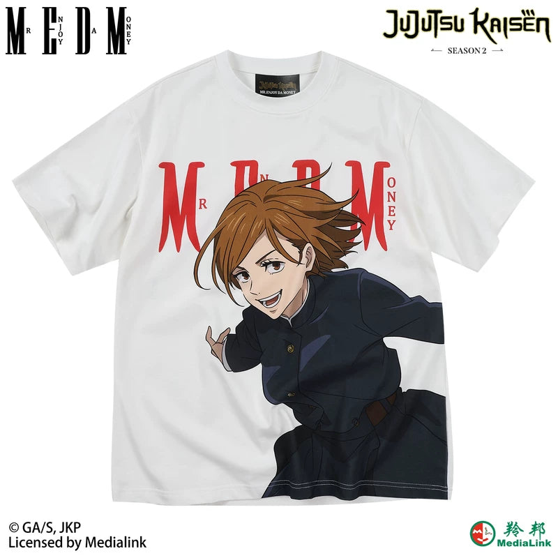 MEDM x Spell Battle Collaboration - Part 2 Character Basic Printed Round Neck Short Sleeve Trendy Men's and Women's Casual T-shirt
