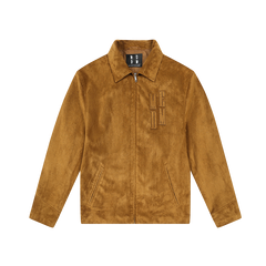 MEDM suede patch embroidered casual lapel jacket men's American retro jacket spring and autumn short clothes on top