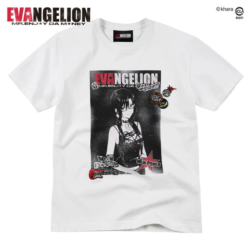 MEDMxEVA NEVER END series character posters made old casual round neck short sleeved personalized versatile T-shirt trend