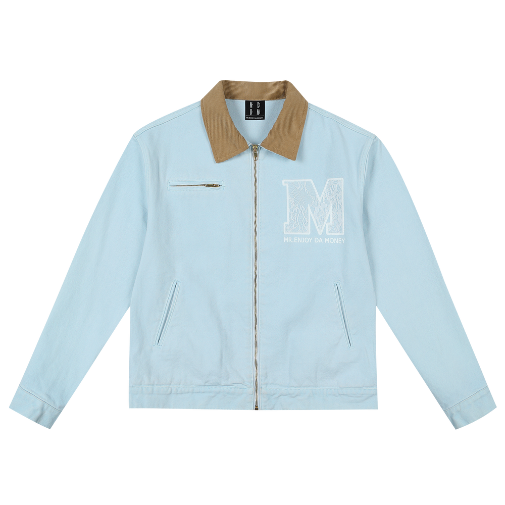 MEDM lace Detroit casual lapel jacket for couples, trendy American retro loose jacket for spring and autumn