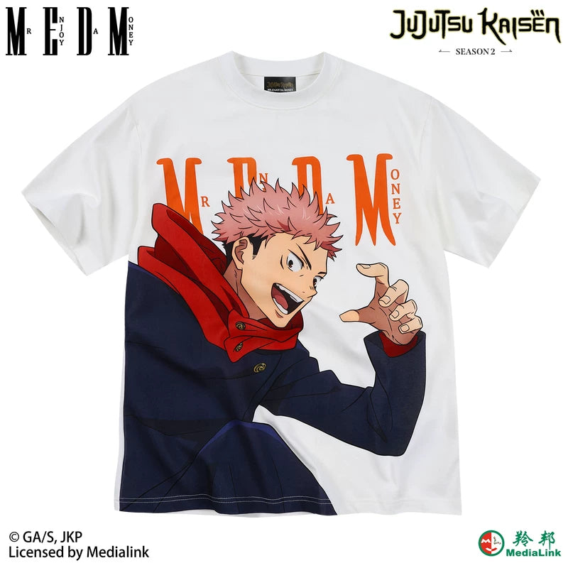 MEDM x Spell Battle Collaboration - Part 2 Character Basic Printed Round Neck Short Sleeve Trendy Men's and Women's Casual T-shirt