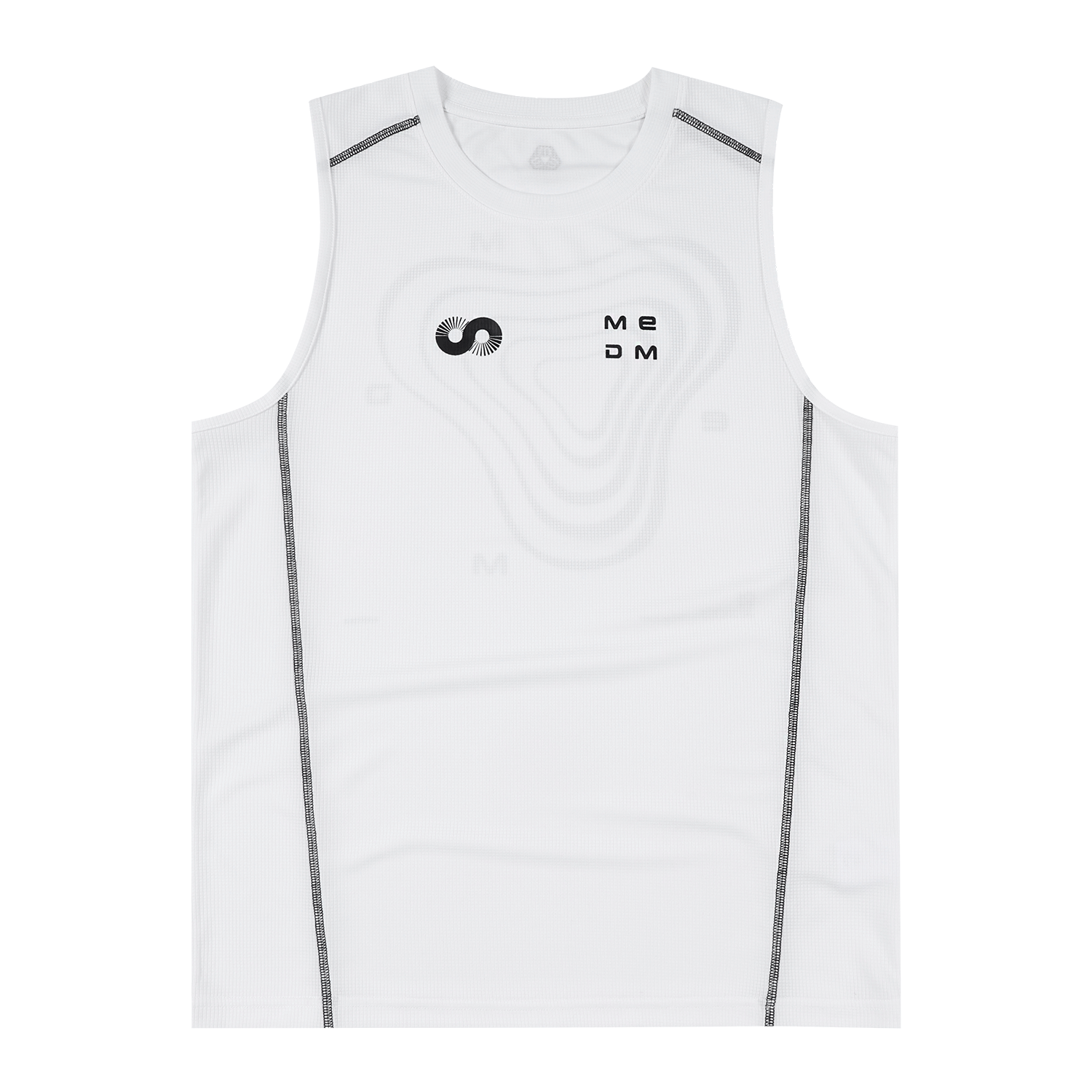 MEDM sports trend flu print logo logo logo casual vest mesh breathable sports style loose sleeveless T-shirt