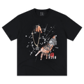 MEDM hardcore street style printed watch casual round neck T-shirt American retro hip-hop loose short sleeved summer