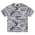 MEDM camouflage star full graffiti logo casual round neck T-shirt American retro skin friendly comfortable loose short sleeved shirt