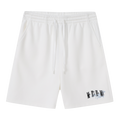 MEDM Color Basic Versatile Logo Embroidered Loose Shorts Trendy Men's and Women's Simple Drawstring Casual Pants Summer