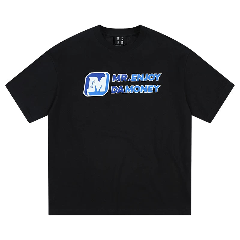 MEDM26SS large M offset printing quick drying short sleeved T-shirt for men, 2026 new summer round neck top for women, American style T-shirt trend